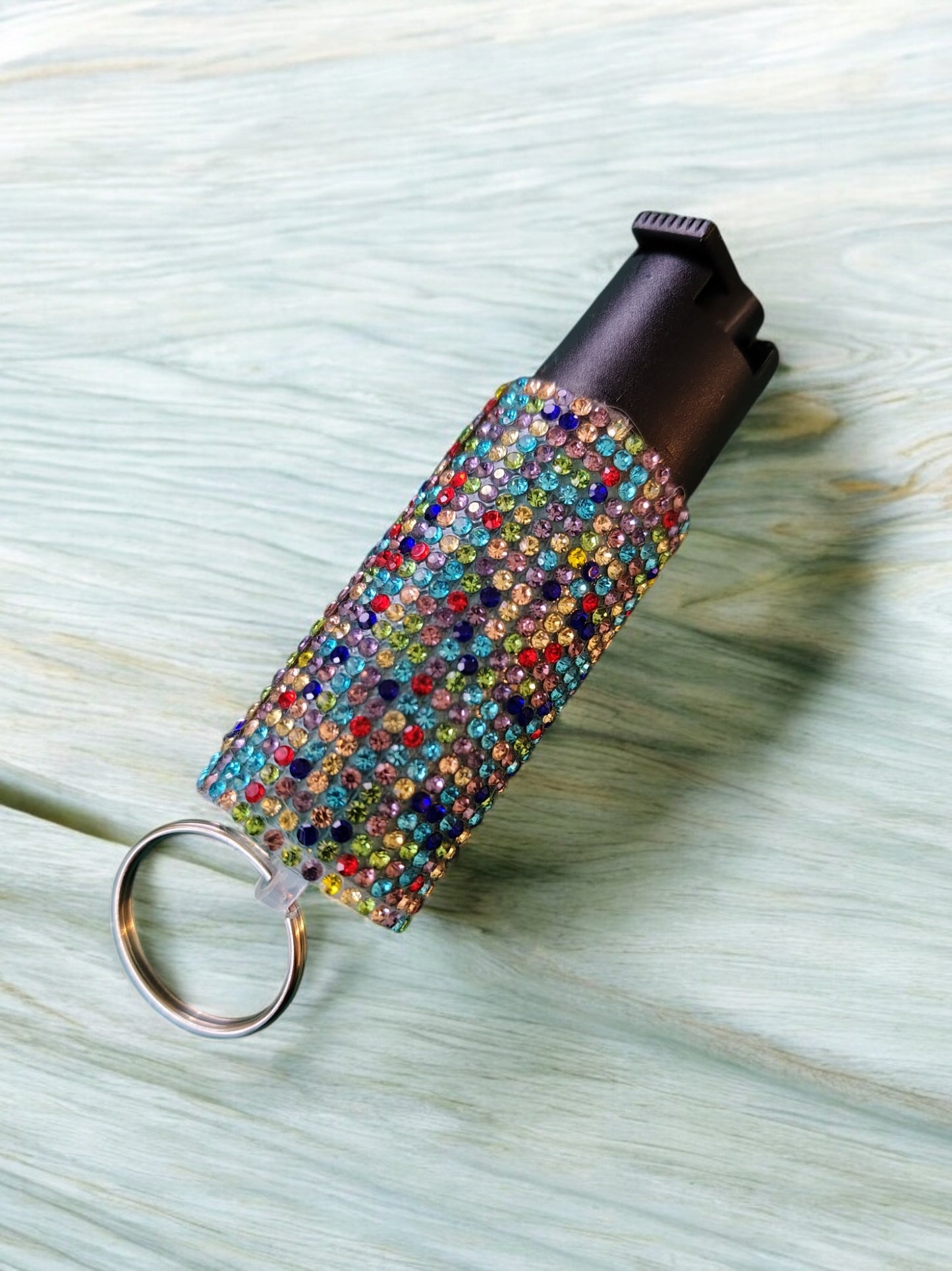 Print Rhinestone Pepper Spray by Gotham City Safety Wholesale