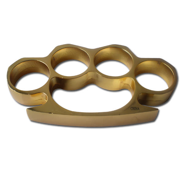 Heavy Gold Buckle Knuckles & Paperweight