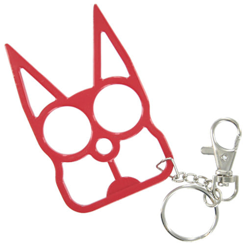 Cat Self Defensive Key Chain - Red
