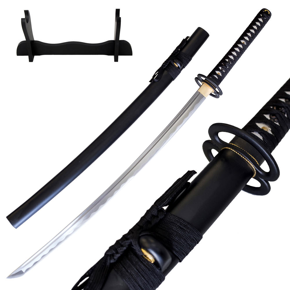 Functional Samurai Katana Razor Sharp With Free Stand and Sword Bag