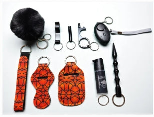 Safety Keychain - 9pc Set with Pepper Spray