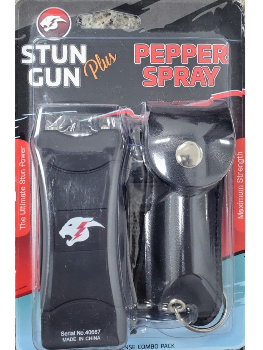 Mini Stun Gun and Pepper Spray Combo