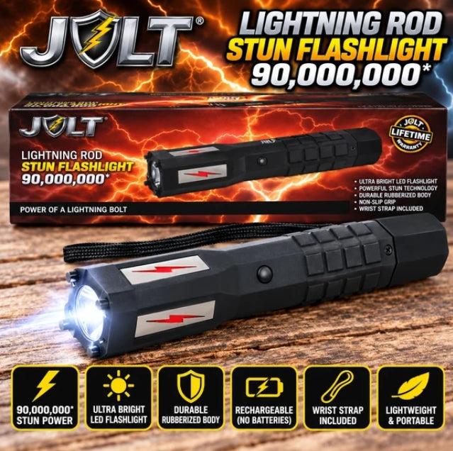 Stun Gun - Lightning Rod 90,000,000* Stun Flashlight