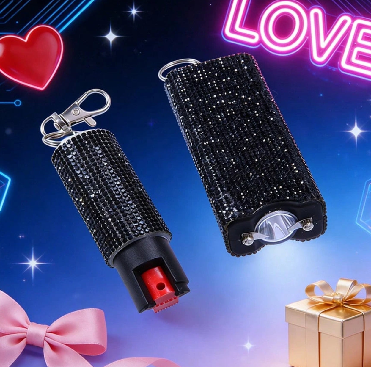 Stun Gun Combo - Bling Mini Stun Gun & Pepper Spray Set