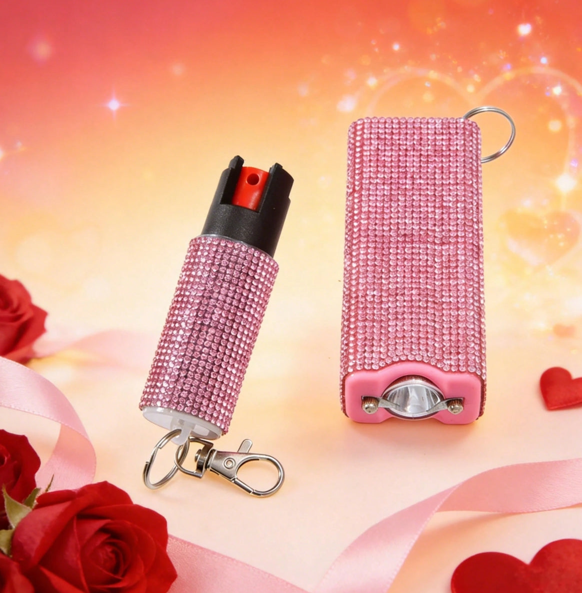 Stun Gun Combo - Bling Mini Stun Gun & Pepper Spray Set