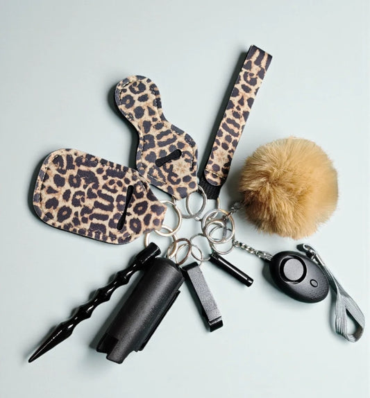 9 Piece Keychain Set with Pepper Spray (DISCONTINUED)