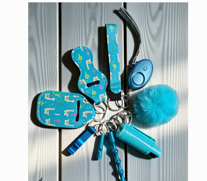 Safety Keychain - 9pc Set with Pepper Spray