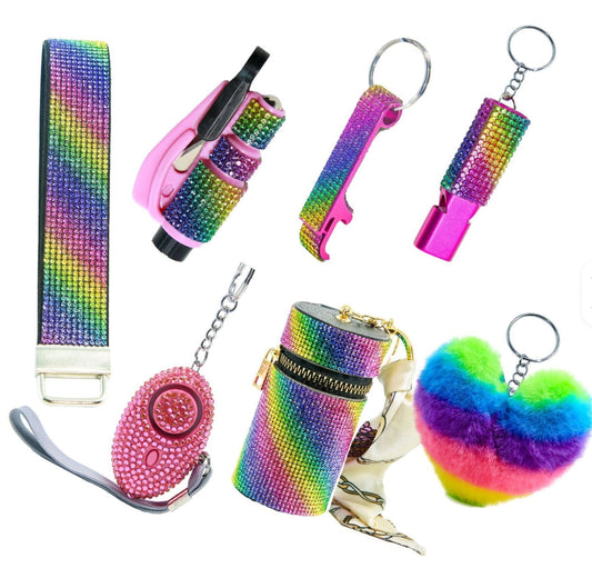 Safety Keychain - BLING COLLECTION 7pc