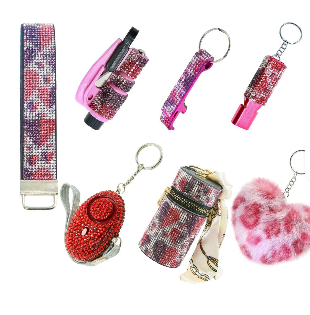 Safety Keychain - BLING COLLECTION 7pc