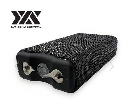 "SALE"  STUN GUN - Hurricane Black Rhinestone (DISCONTINUED STYLE)