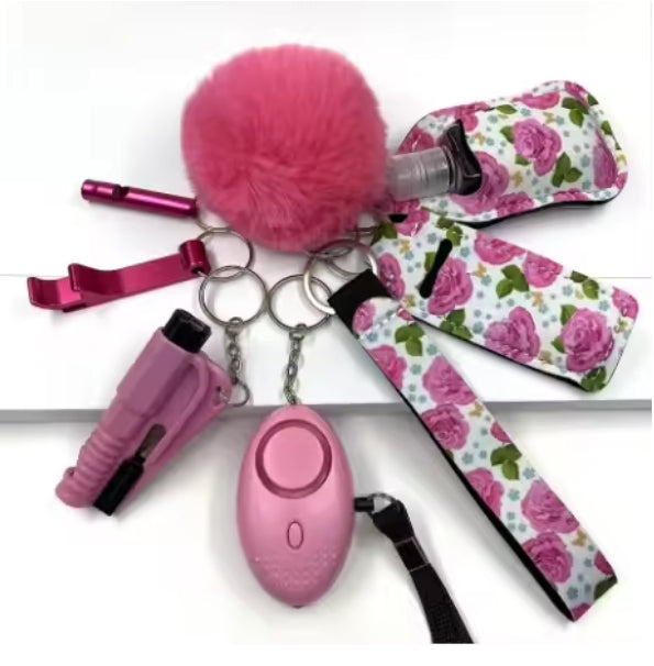 Safety Keychain - 9pc Set with Pepper Spray