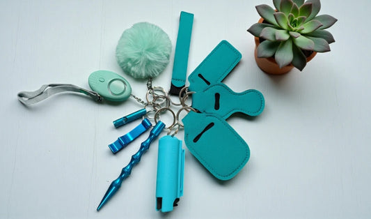 10pc SAFETY KEYCHAIN SETS - DISCONTINUED COLORS