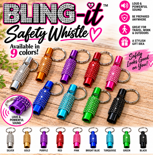 Safety Whistle - Bling