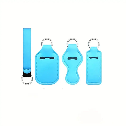 4 Piece Solid Keychain Set
