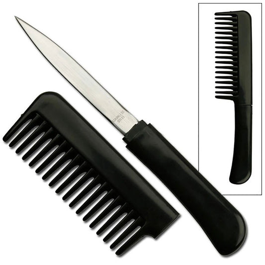 Black Comb With Hidden Blade Knife