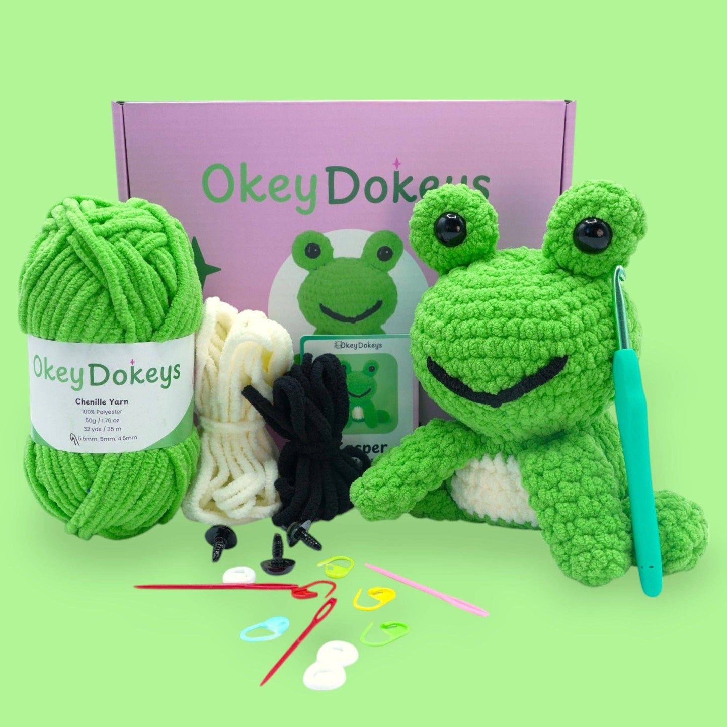 Crochet Frog Kit - Kasper the Frog