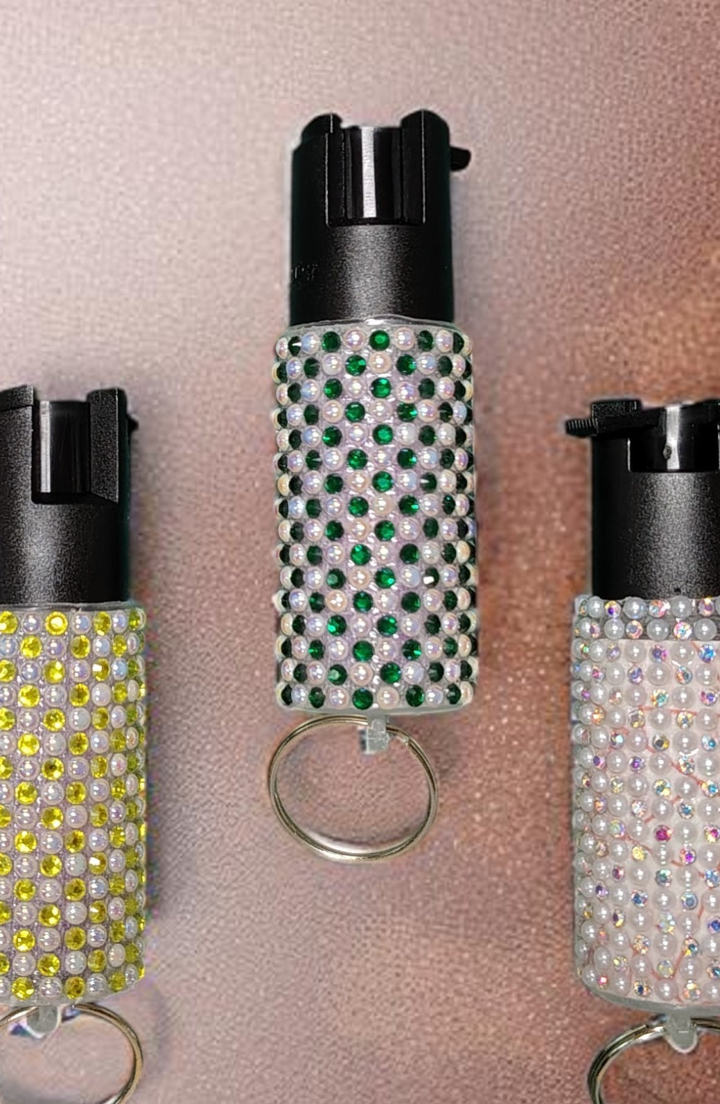 "NEW" PEPPER SPRAY - PEARL RHINESTONE