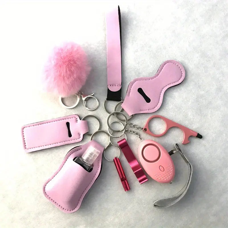 Wholesale Self Defense Safety Keychain - 10 Piece Set Solid Collection