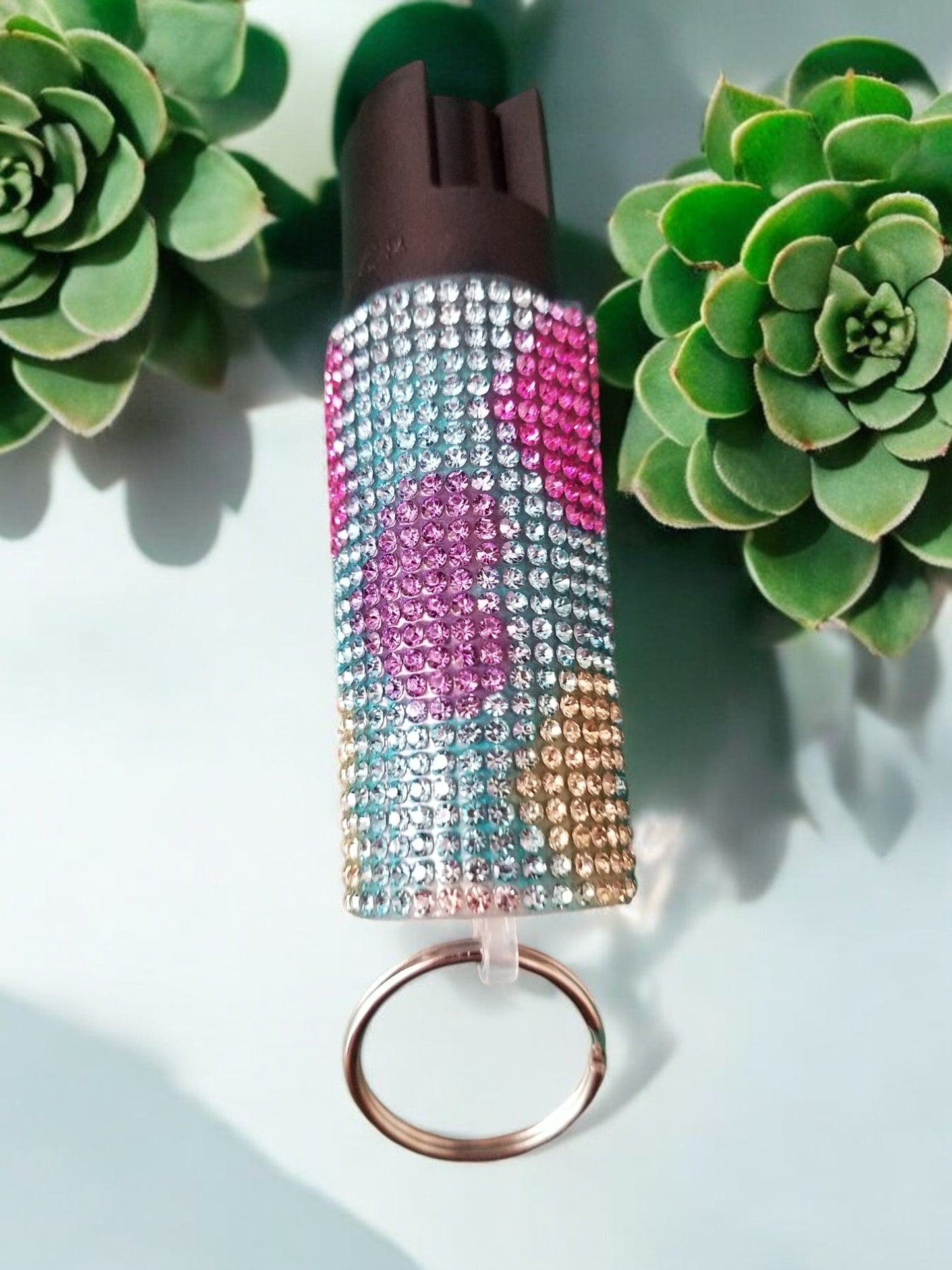 BLING-it Print Rhinestone Pepper Spray Wholesale