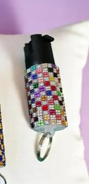PEPPER SPRAY - PLAID RHINESTONE