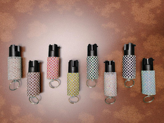 "NEW" PEPPER SPRAY - PEARL RHINESTONE