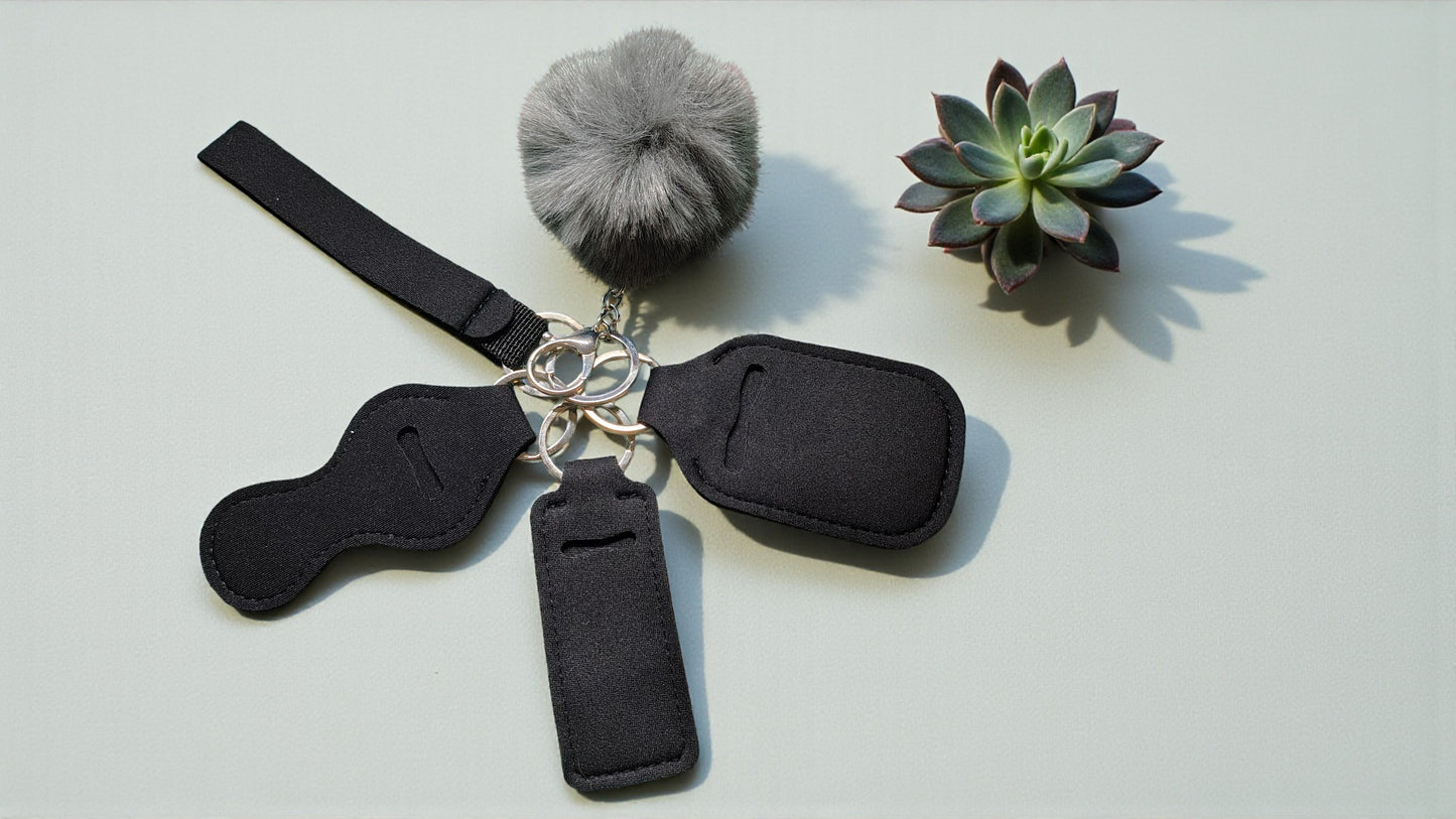 5 Piece Solid Keychain Set