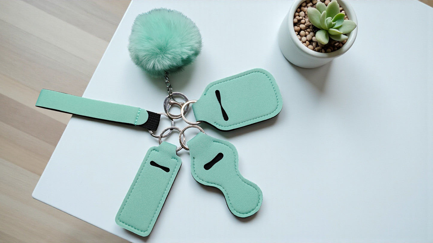 5 Piece Solid Keychain Set