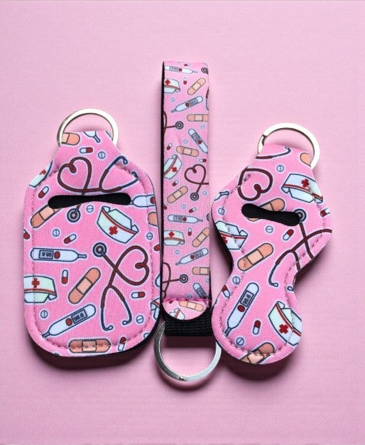 3 Piece Designer Keychain Set