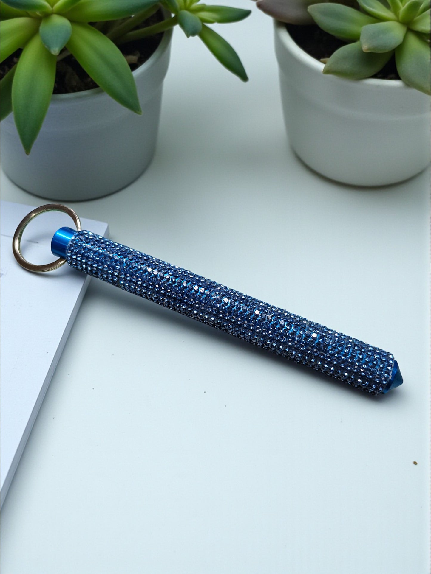 Kubotan - BLING-it Solid Rhinestone Blunt Force Kubotan Self Defense Keychain Wholesale