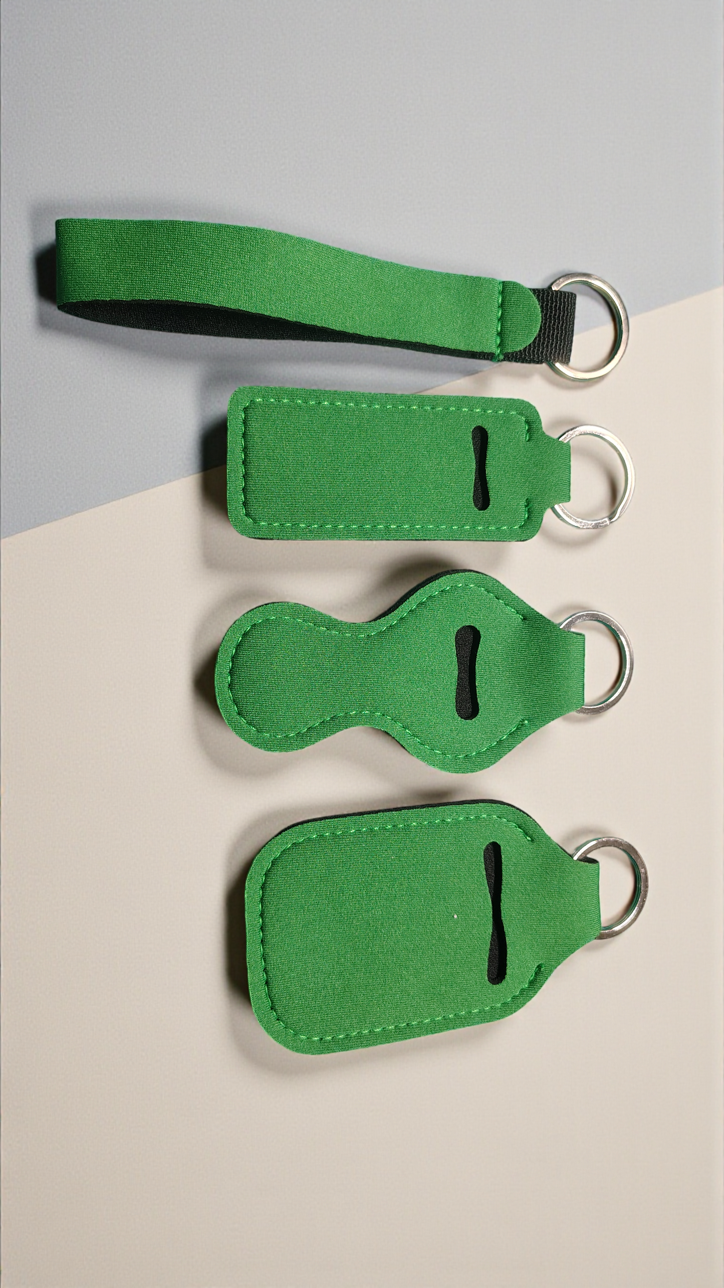 4 Piece Solid Keychain Set