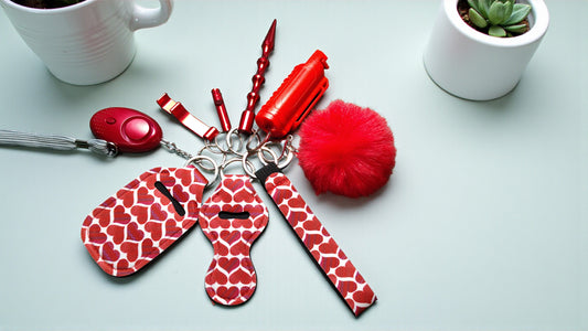 Safety Keychain - 9pc Set with Pepper Spray