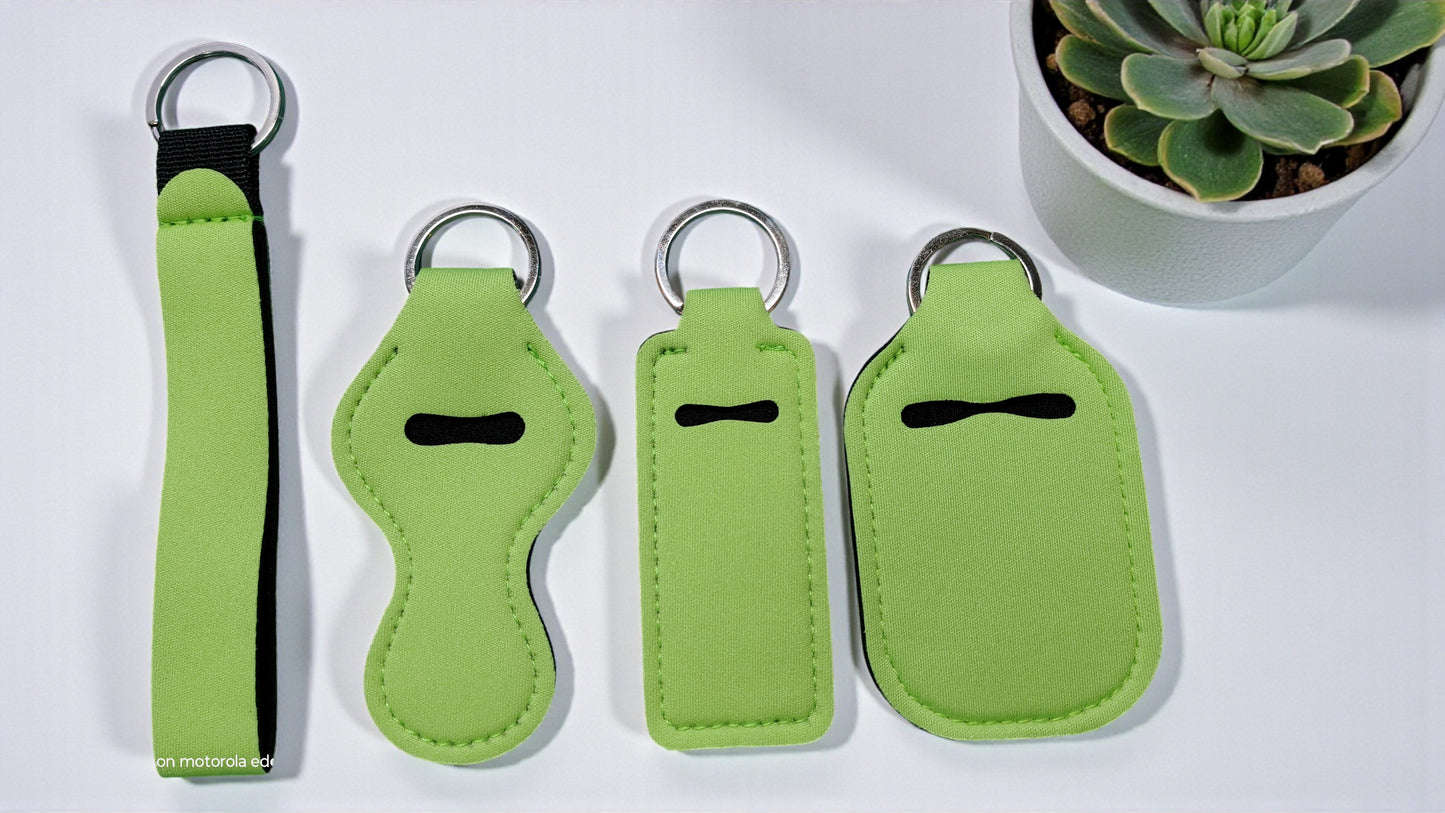 4 Piece Solid Keychain Set