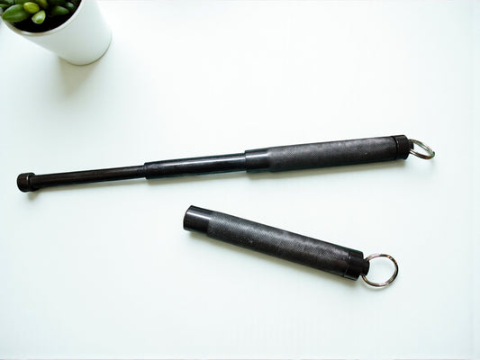 12 Inch Self Defense EXTENDABLE Walking Stick Baton Style Tactical Combat
