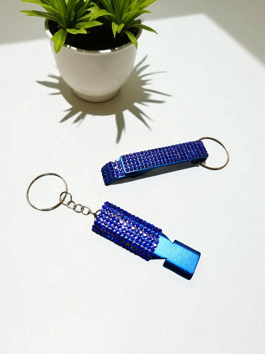 ACCESSORY KIT - 2pc Set Rhinestone Whistle & Bottle Opener