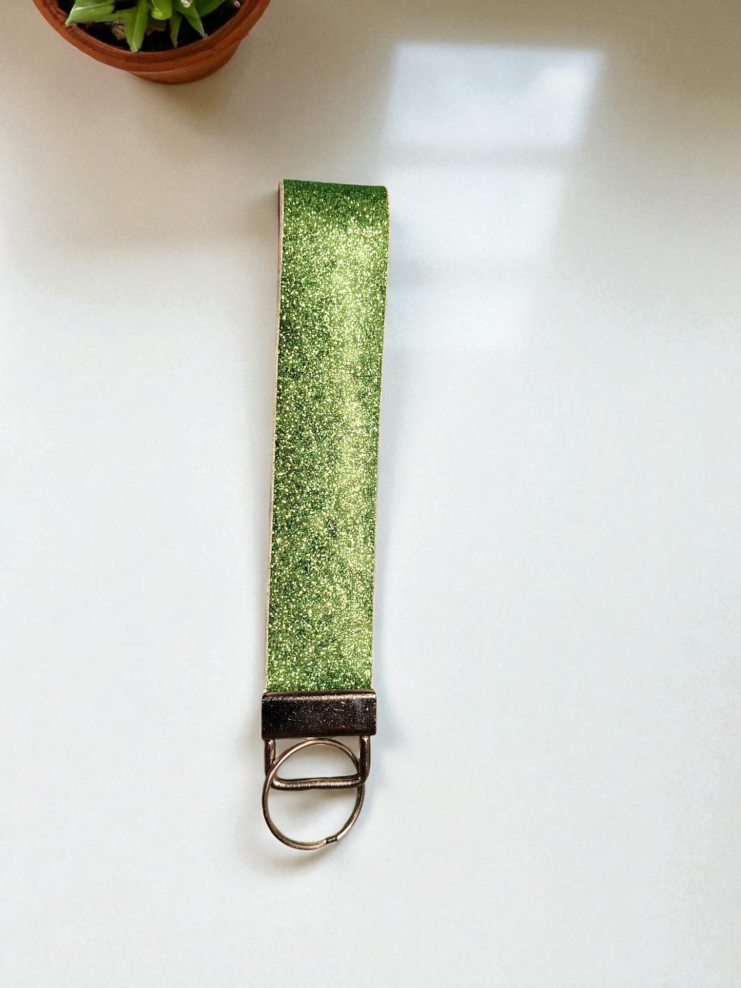 Glitter Wristlet Keychain & Pompom Wholesale
