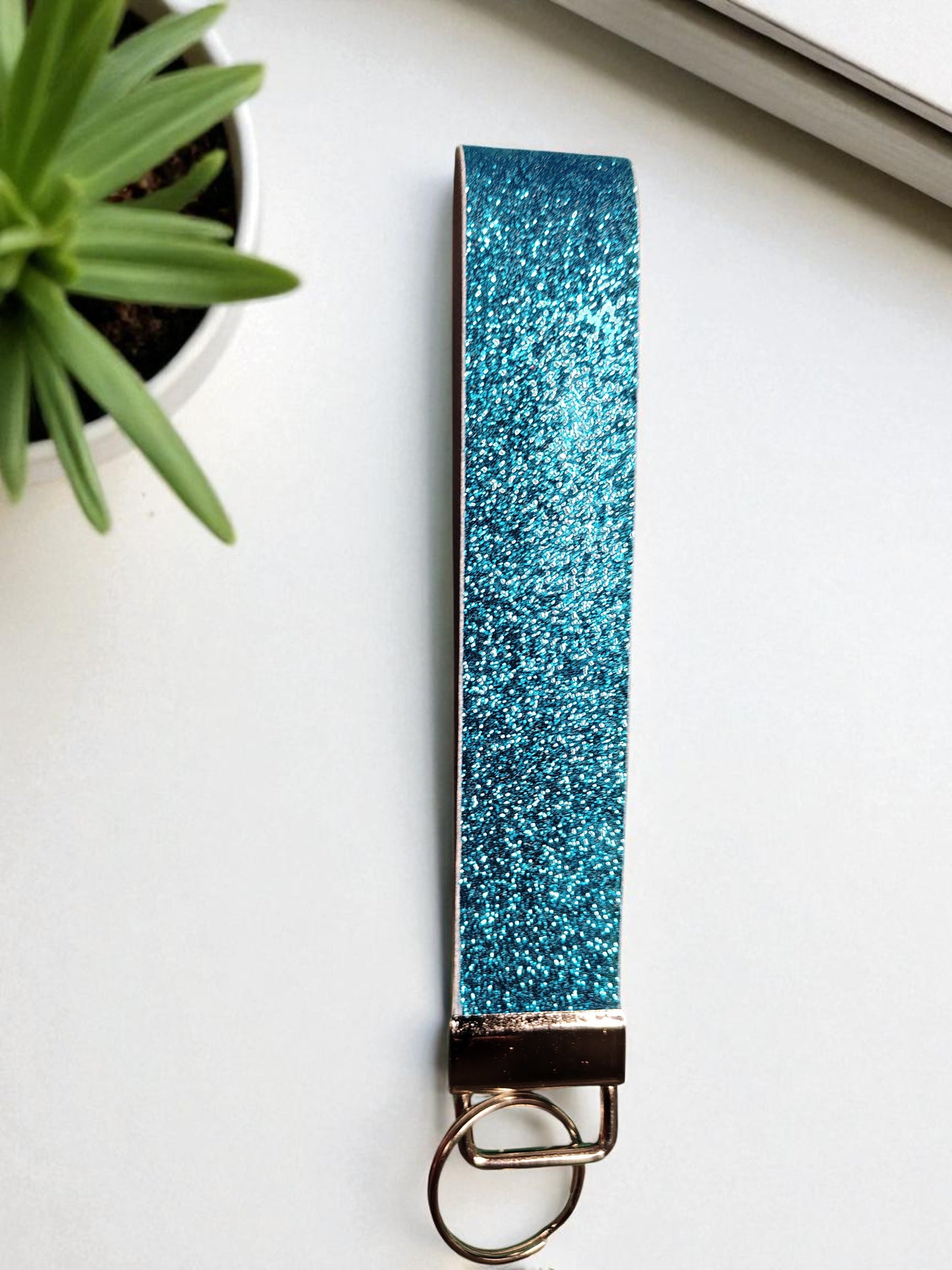Glitter Wristlet Keychain & Pompom Wholesale