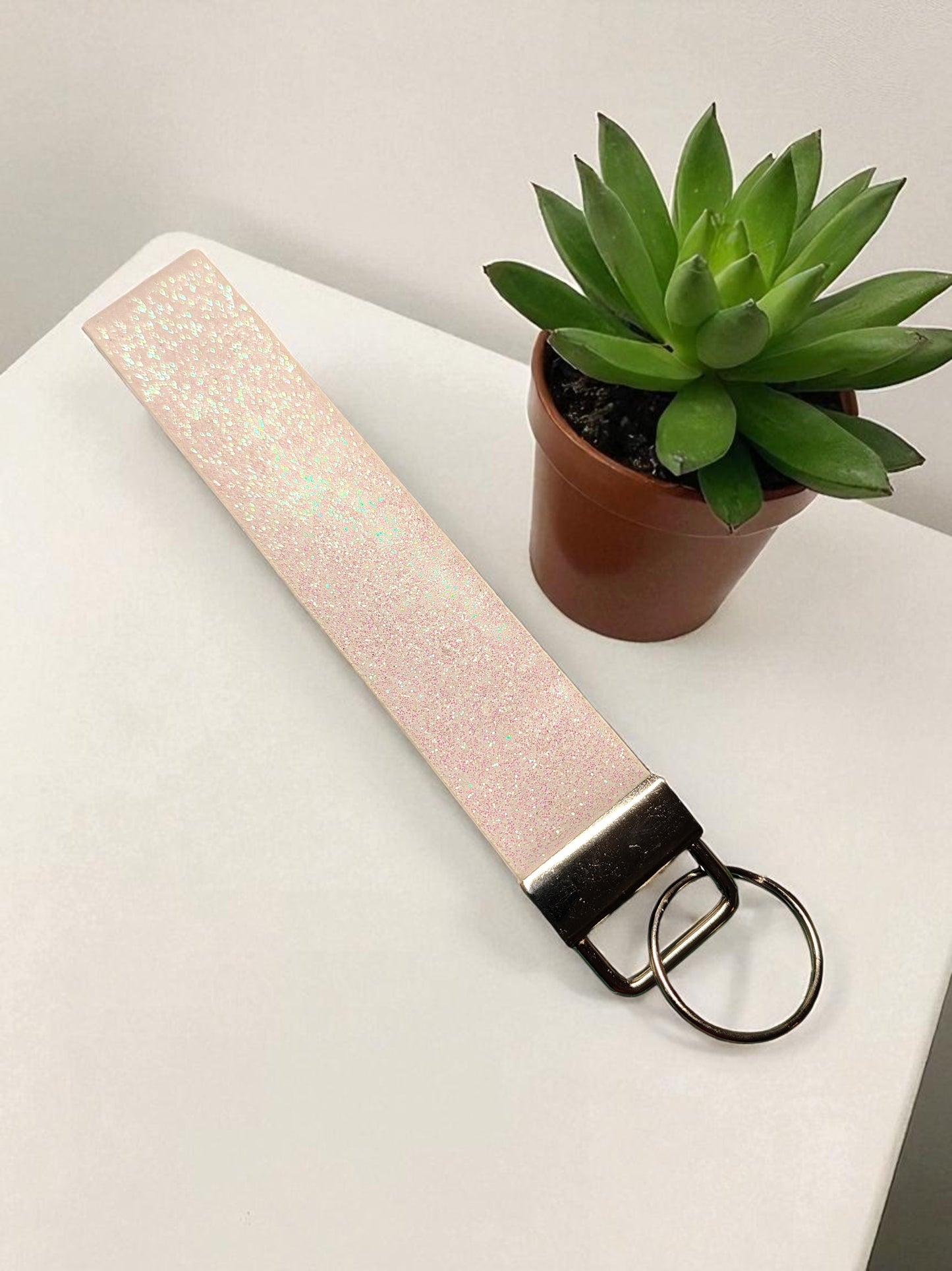 Glitter Wristlet Keychain & Pompom Wholesale