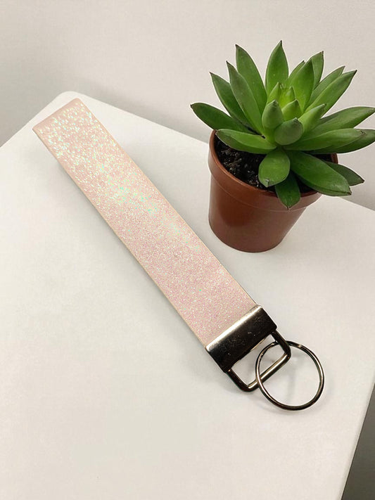 Glitter Wristlet Keychain & Pompom Wholesale
