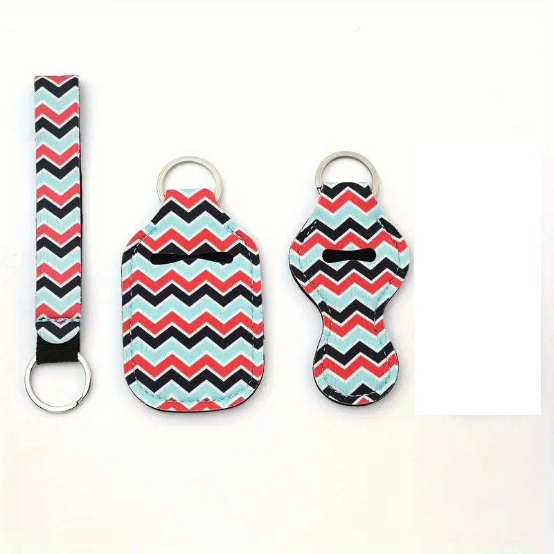 3 Piece Designer Keychain Set